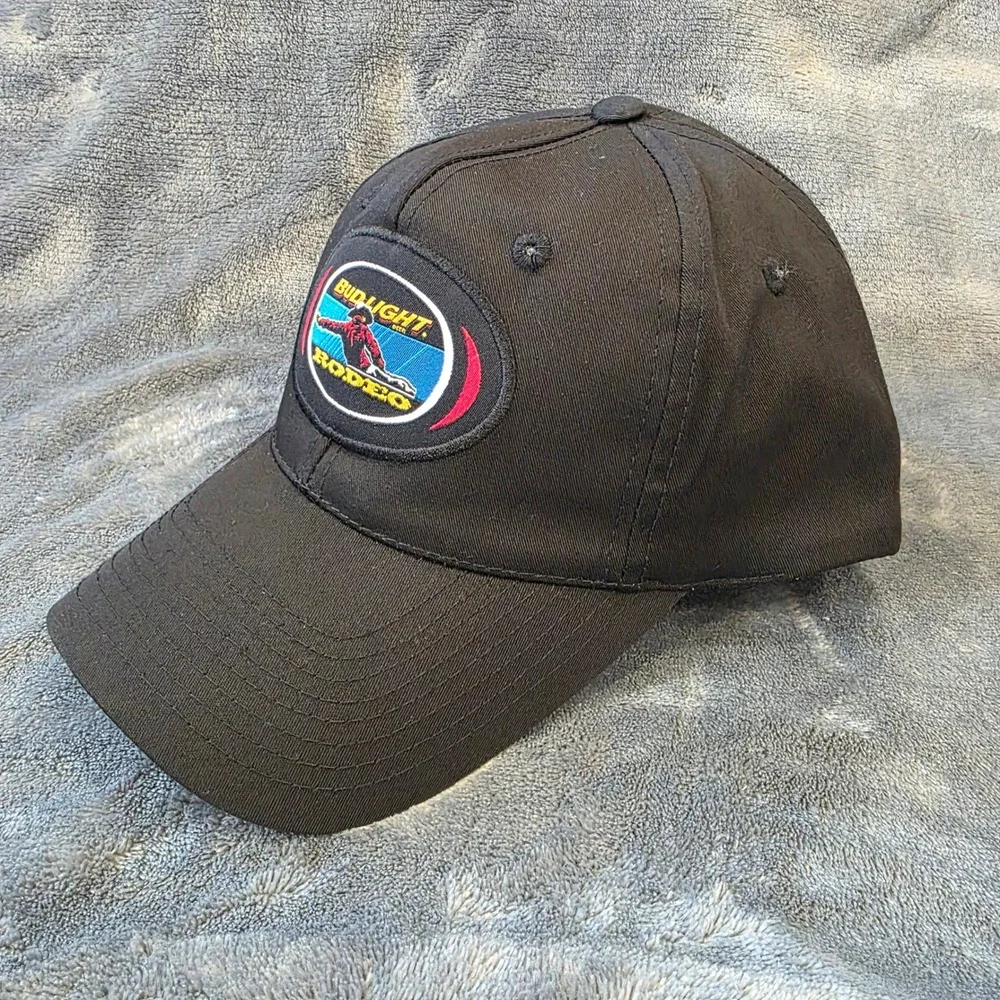 VTG 2000 Bud Light Rodeo Snapback Hat Cap Anheuser-Busch Top of The World Black